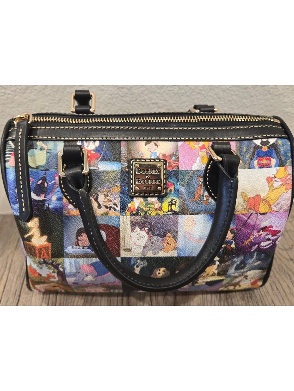 Dooney and Bourke Disney Classics Film Collection Barrel Bag